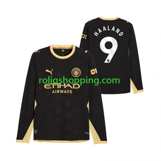 Fotbollströja Manchester City Erling Haaland 9 Män Bortaställ 2026-2027 Lång ärm