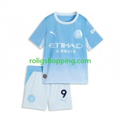 Fotbollströja Manchester City Erling Haaland 9 Barn Hemmaställ 2026-2027 Kort ärm