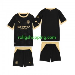 Fotbollströja Manchester City Barn Bortaställ 2026-2027 Kort ärm