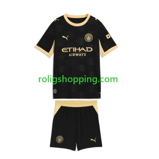 Fotbollströja Manchester City Barn Bortaställ 2026-2027 Kort ärm