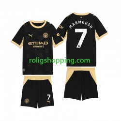 Fotbollströja Manchester City Omar Marmoush 7 Barn Bortaställ 2026-2027 Kort ärm
