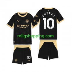 Fotbollströja Manchester City Rayan Cherki 10 Barn Bortaställ 2026-2027 Kort ärm