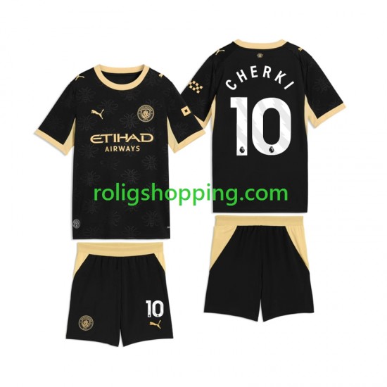 Fotbollströja Manchester City Rayan Cherki 10 Barn Bortaställ 2026-2027 Kort ärm