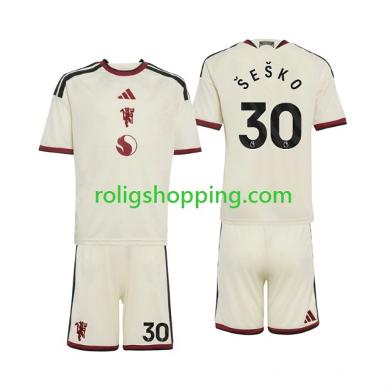 Fotbollströja Manchester United Benjamin Sesko 30 Barn Tredjeställ 2026-2027 Kort ärm