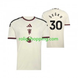 Fotbollströja Manchester United Benjamin Sesko 30 Män Tredjeställ 2026-2027 Kort ärm