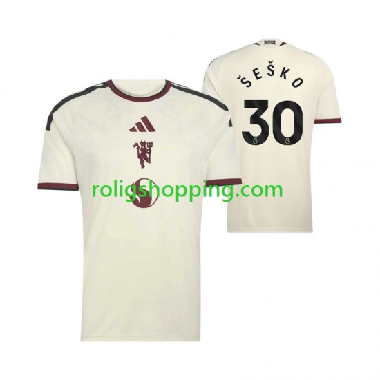 Fotbollströja Manchester United Benjamin Sesko 30 Män Tredjeställ 2026-2027 Kort ärm