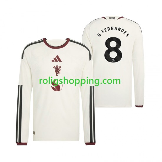 Fotbollströja Manchester United Bruno Fernandes 8 Män Tredjeställ 2026-2027 Lång ärm
