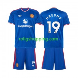 Fotbollströja Manchester United Bryan Mbeumo 19 Barn Bortaställ 2026-2027 Kort ärm