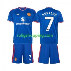 Fotbollströja Manchester United Cristiano Ronaldo 7 Barn Bortaställ 2026-2027 Kort ärm