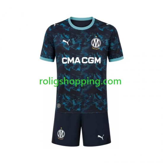 Fotbollströja Olympique de Marseille Barn Bortaställ 2026-2027 Kort ärm