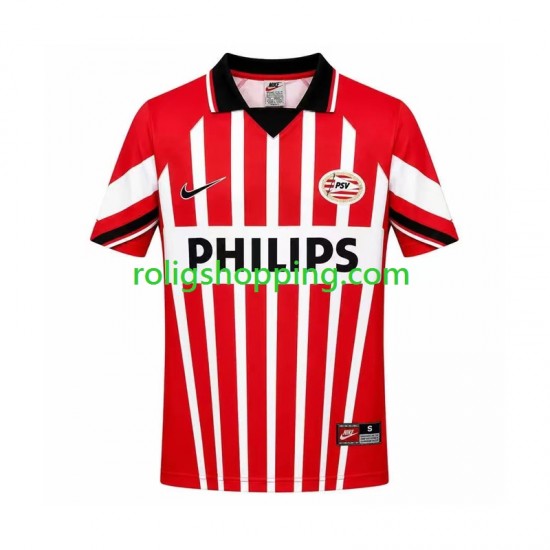 Fotbollströja PSV Eindhoven 1997 Retro Män Hemmaställ Kort ärm