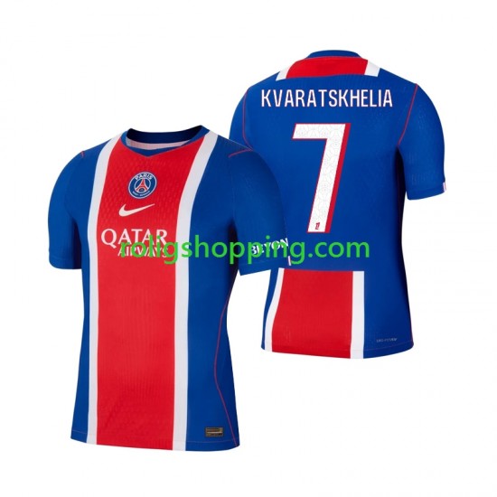 Fotbollströja Paris Saint-Germain Khvicha Kvaratskhelia 7 Män Hemmaställ 2026-2027 Kort ärm