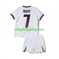 Fotbollströja Paris Saint-Germain Mbappé Kylian 7 Barn Bortaställ 2026-2027 Kort ärm