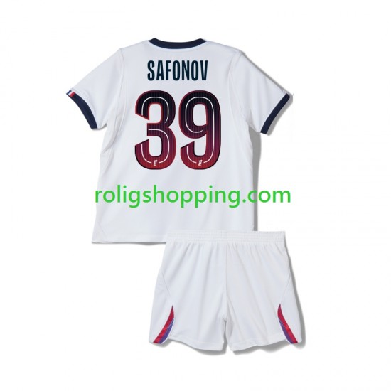 Fotbollströja Paris Saint-Germain Matvey Safonov 39 Barn Bortaställ 2026-2027 Kort ärm