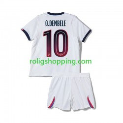 Fotbollströja Paris Saint-Germain Ousmane Dembele 10 Barn Bortaställ 2026-2027 Kort ärm