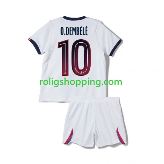Fotbollströja Paris Saint-Germain Ousmane Dembele 10 Barn Bortaställ 2026-2027 Kort ärm