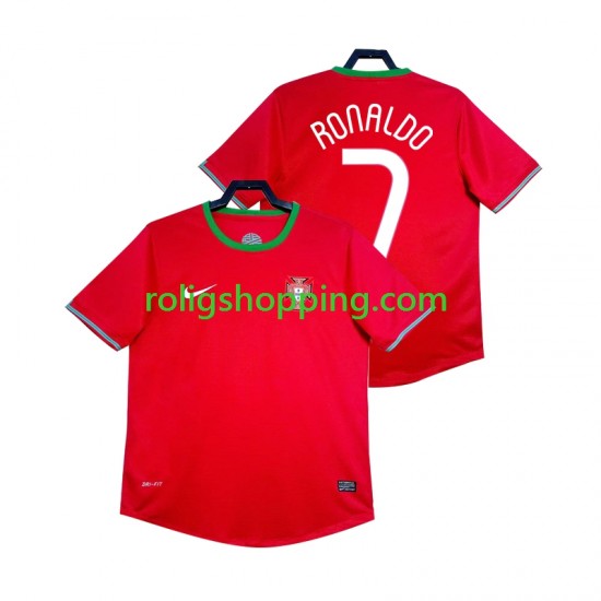Fotbollströja Portugal Cristiano Ronaldo 7 2012 Retro Män Hemmaställ Kort ärm