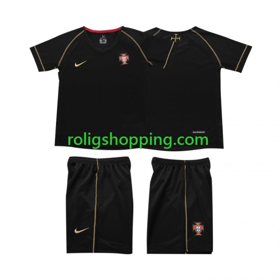 Fotbollströja Portugal Retro Barn Bortaställ 2006 Kort ärm