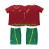 Fotbollströja Portugal 2002 Retro Barn Hemmaställ Kort ärm