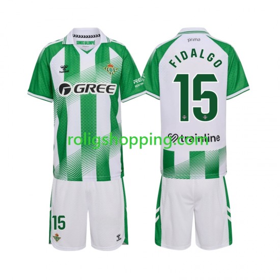 Fotbollströja Real Betis Fidalgo 15 Barn Hemmaställ 2026-2027 Kort ärm