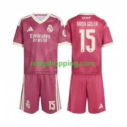 Fotbollströja Real Madrid Arda Guler 15 Barn Tredjeställ 2026-2027 Kort ärm