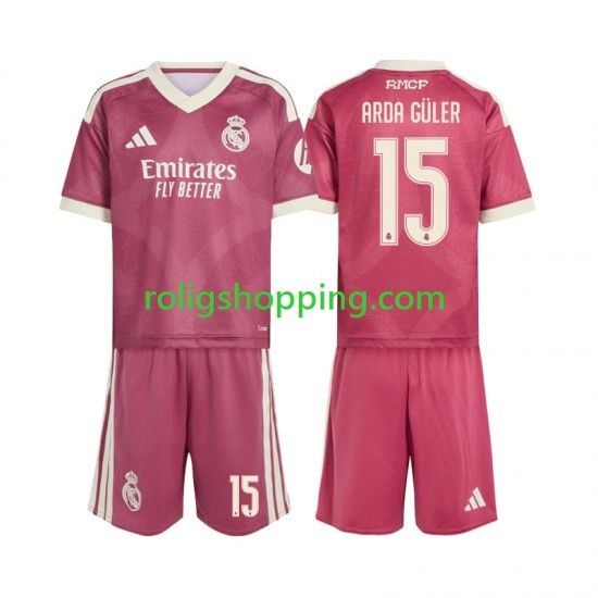 Fotbollströja Real Madrid Arda Guler 15 Barn Tredjeställ 2026-2027 Kort ärm