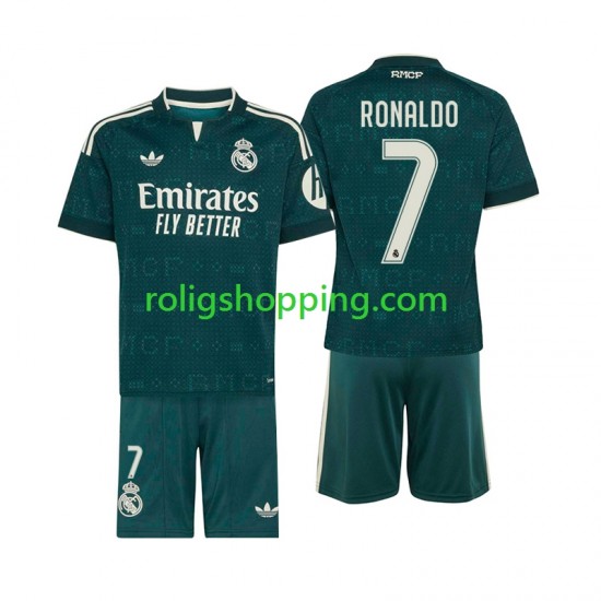 Fotbollströja Real Madrid Cristiano Ronaldo 7 Barn Bortaställ 2026-2027 Kort ärm