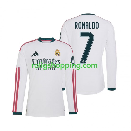 Fotbollströja Real Madrid Cristiano Ronaldo 7 Män Hemmaställ 2026-2027 Lång ärm