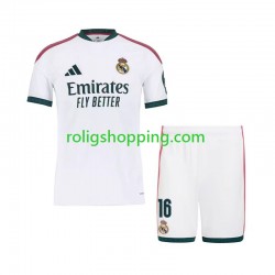 Fotbollströja Real Madrid Ibrahima Konate 16 Barn Hemmaställ 2026-2027 Kort ärm
