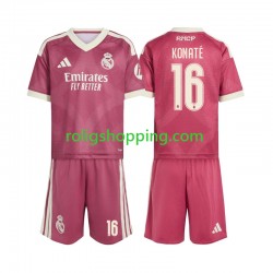 Fotbollströja Real Madrid Ibrahima Konate 16 Barn Tredjeställ 2026-2027 Kort ärm