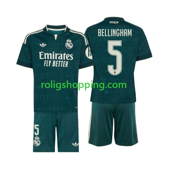 Fotbollströja Real Madrid Jude Bellingham 5 Barn Bortaställ 2026-2027 Kort ärm