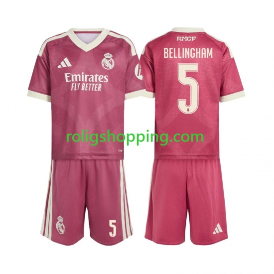 Fotbollströja Real Madrid Jude Bellingham 5 Barn Tredjeställ 2026-2027 Kort ärm