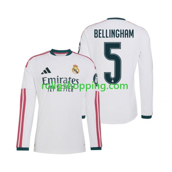 Fotbollströja Real Madrid Jude Bellingham 5 Män Hemmaställ 2026-2027 Lång ärm