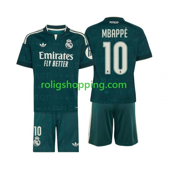 Fotbollströja Real Madrid Mbappé Kylian 10 Barn Bortaställ 2026-2027 Kort ärm