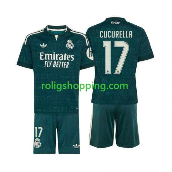 Fotbollströja Real Madrid Marc Cucurella 17 Barn Bortaställ 2026-2027 Kort ärm