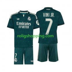 Fotbollströja Real Madrid Vinicius Junior 7 Barn Bortaställ 2026-2027 Kort ärm