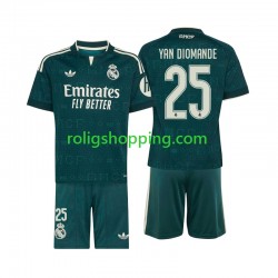 Fotbollströja Real Madrid Yan Diomande 25 Barn Bortaställ 2026-2027 Kort ärm