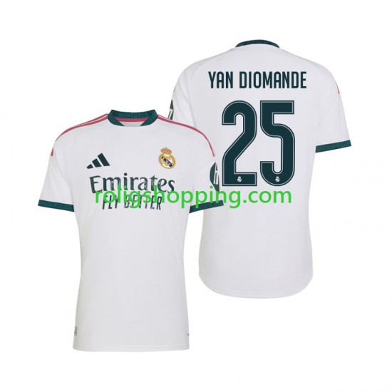 Fotbollströja Real Madrid Yan Diomande 25 Män Hemmaställ 2026-2027 Kort ärm