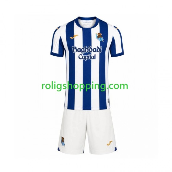 Fotbollströja Real Sociedad Barn Hemmaställ 2026-2027 Kort ärm