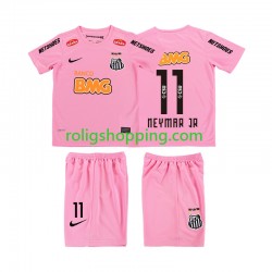 Fotbollströja Santos Neymar JR 11 2012 2013 Retro Barn Fjärdeställ Kort ärm