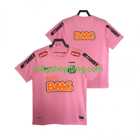 Fotbollströja Santos 2012 2013 Retro Män Fjärdeställ Kort ärm