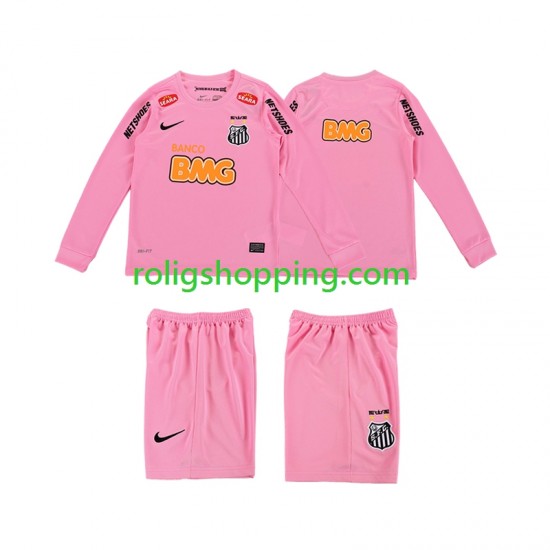 Fotbollströja Santos 2012 2013 Retro Barn Fjärdeställ Lång ärm