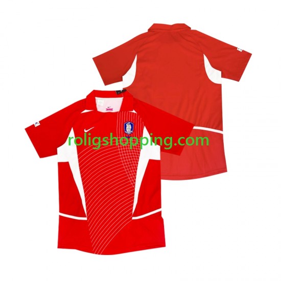 Fotbollströja Sydkorea 2002 Retro Män Hemmaställ Kort ärm