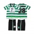 Fotbollströja Sporting Lissabon Cristiano Ronaldo 28 2000 Retro Barn Hemmaställ 1999 Kort ärm