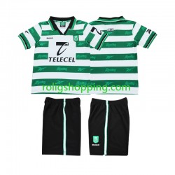 Fotbollströja Sporting Lissabon 2000 Retro Barn Hemmaställ 1999 Kort ärm