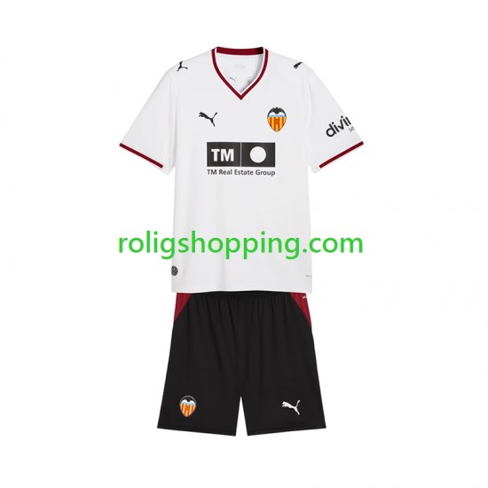 Fotbollströja Valencia CF Barn Hemmaställ 2026-2027 Kort ärm