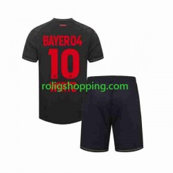 Fotbollströja Bayer 04 Leverkusen Florian Wirtz 10 Barn Hemmaställ 2023-2024 Kort ärm