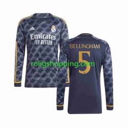 Fotbollströja Real Madrid Jude Bellingham 5 Män Bortaställ 2023-2024 Lång ärm