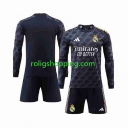 Fotbollströja Real Madrid Barn Bortaställ 2023-2024 Lång ärm