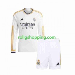 Fotbollströja Real Madrid Barn Hemmaställ 2023-2024 Lång ärm